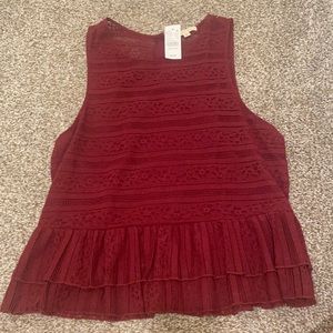 Burgundy pacsun top